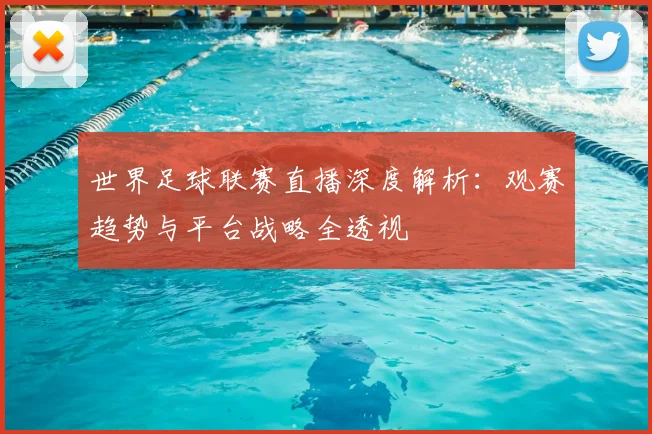 世界足球联赛直播深度解析：观赛趋势与平台战略全透视
